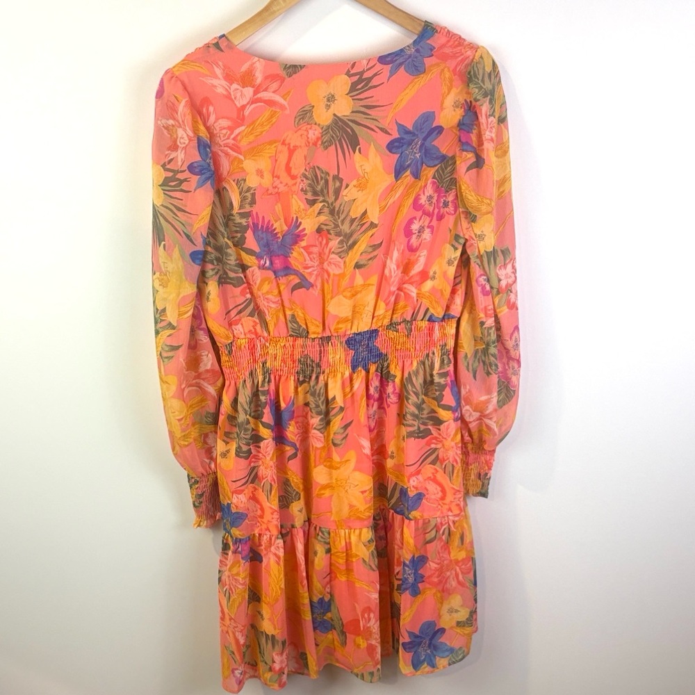 NWT Anne Klein Floral V-Neck Dress size 8 - Picture 4 of 9
